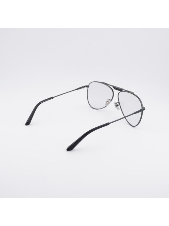 Balenciaga BB0244S 004 Sunglasses Gunmetal Aviator Frame, Light Grey Lenses